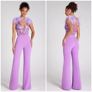 NWT Nadine Merabi Alicia Purple Jumpsuit